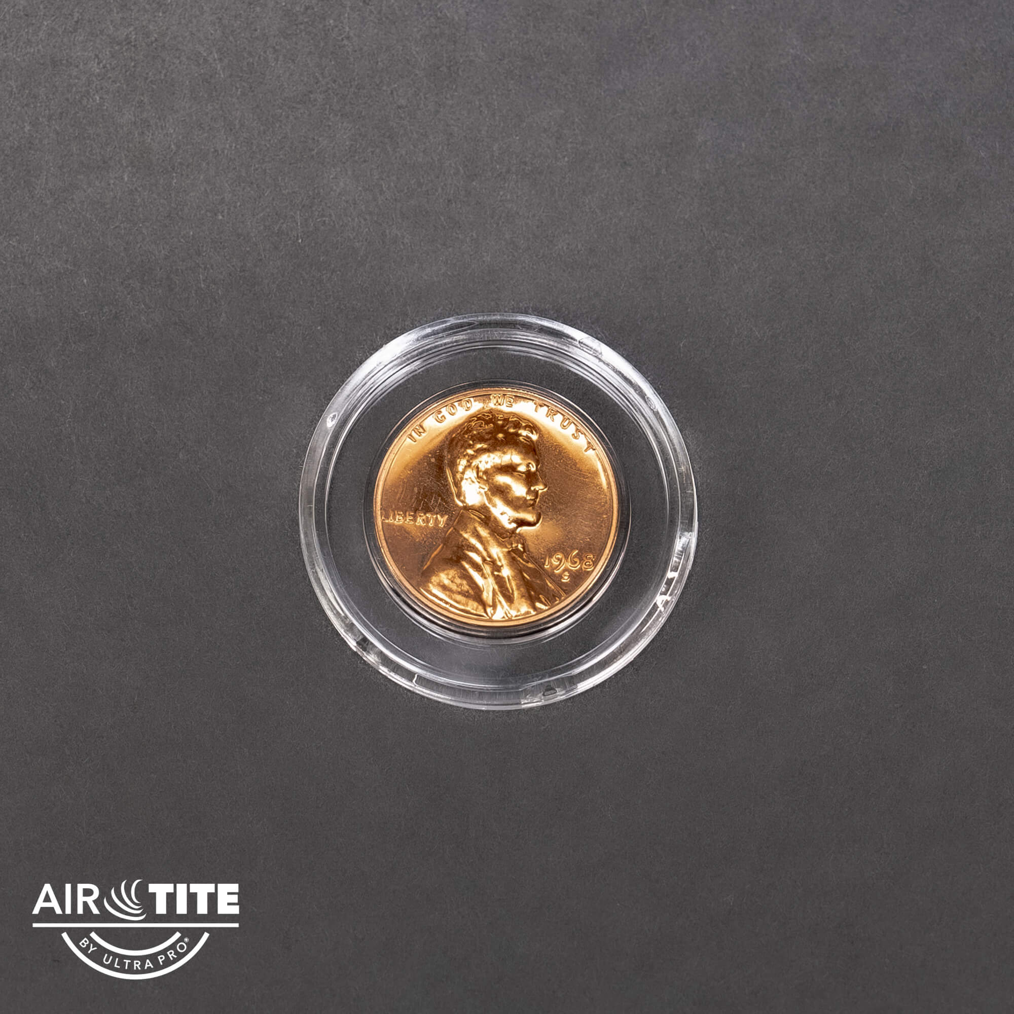 Air-Tite Direct Fit A19 Coin Holder Capsule for 19mm US Penny - 25 Pack