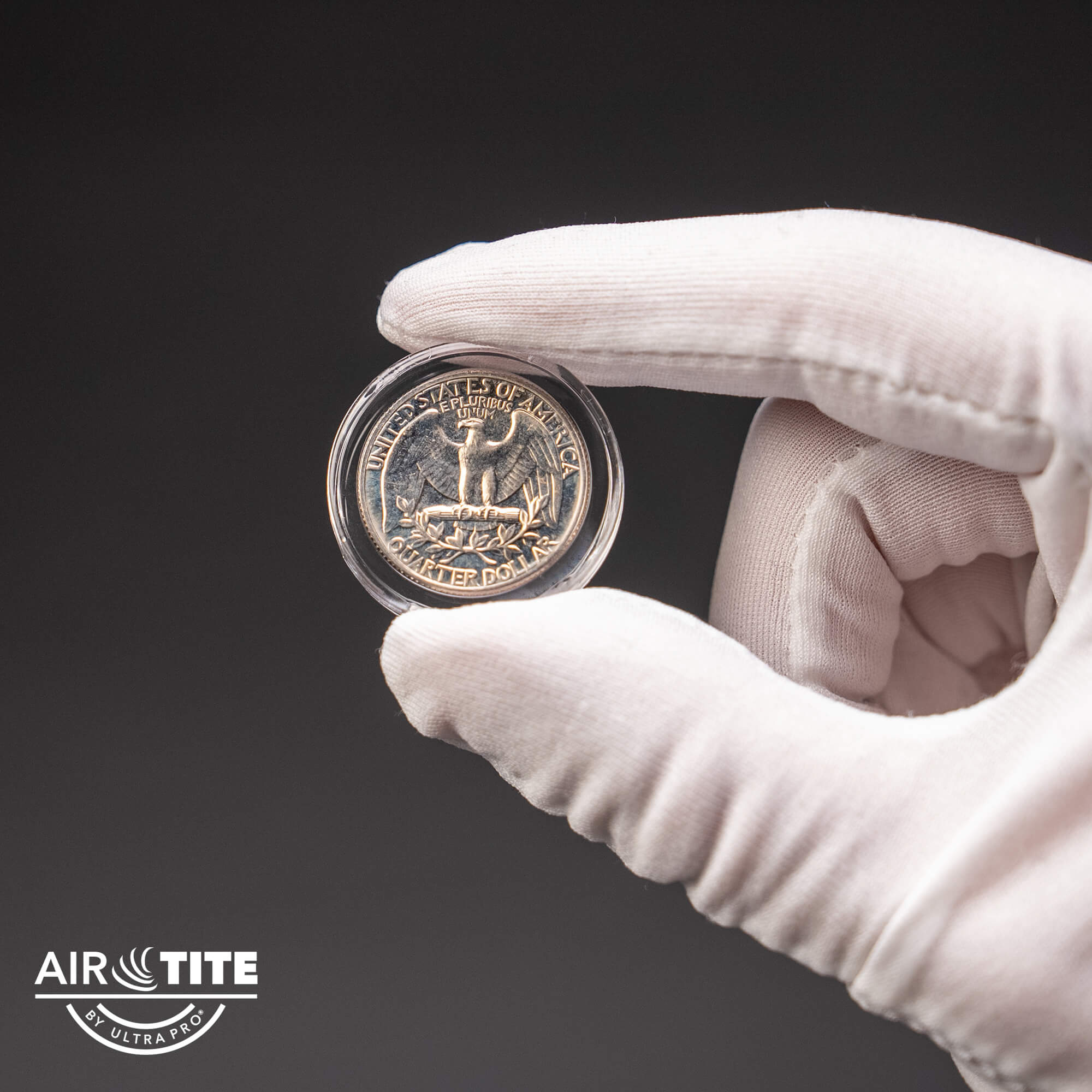 Air-Tite Direct Fit A24 Coin Holder Capsule for 24mm US Quarters - 25 Pack