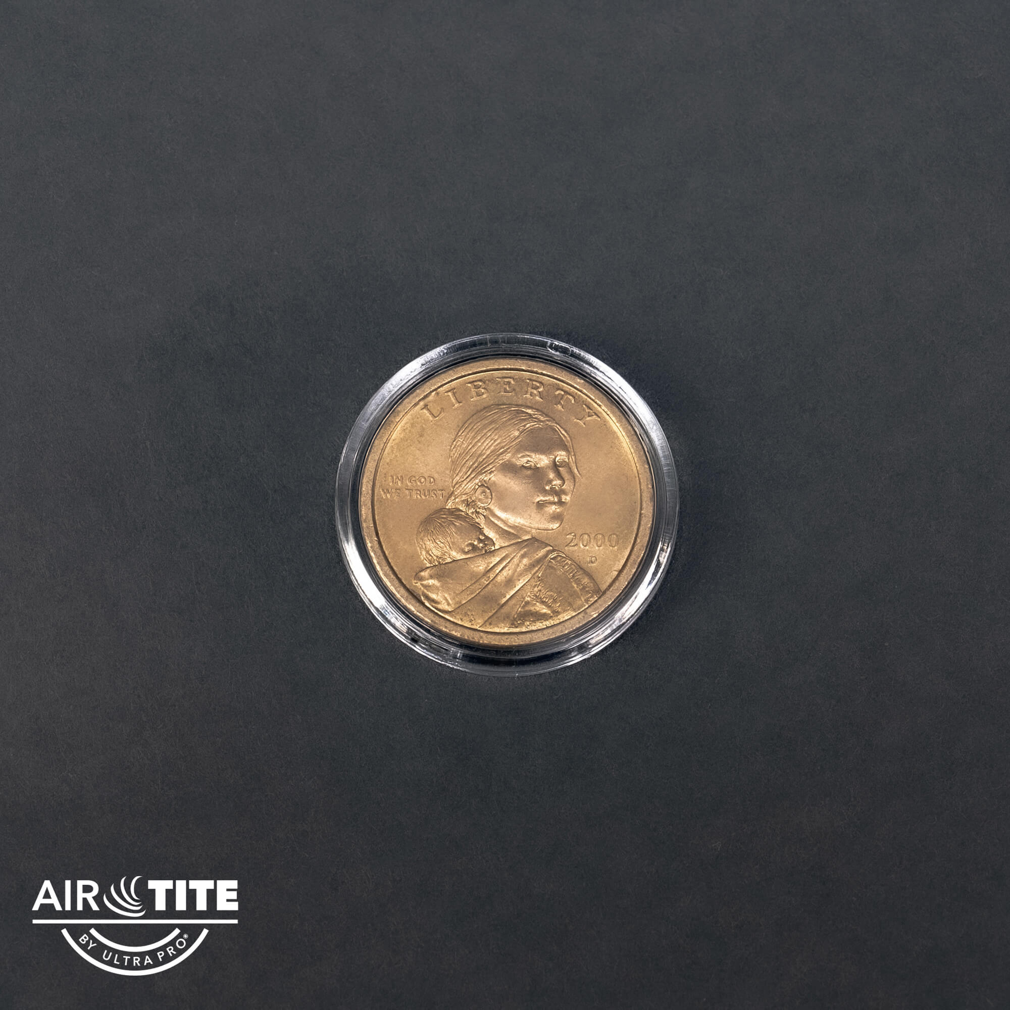 Air-Tite Direct Fit A26 Coin Holder Capsule for 26mm Presidential Dollars - 25 Pack