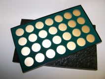 28-T (PB7) Black Paper Wrapped Boxes