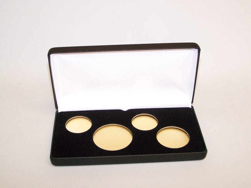 2-A, 1-T, 1-H (LSB2) Black Leatherette Steel Boxes