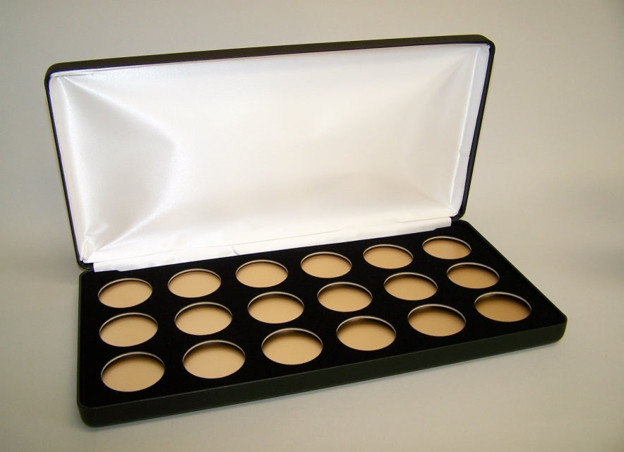 18-H (LSB6) Black Leatherette Steel Boxes