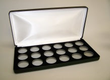 18-H (LSB6) Black Leatherette Steel Boxes