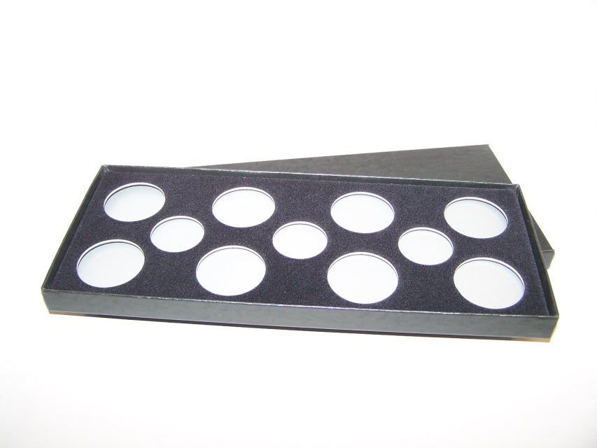 3-T, 8-H (PB6) Black Paper Wrapped Boxes