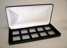 10-2x2 (LSB6) Black Leatherette Steel Boxes