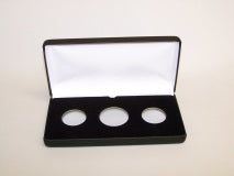 2-A, 1-T ( LSB2) Black Leatherette Steel Boxes