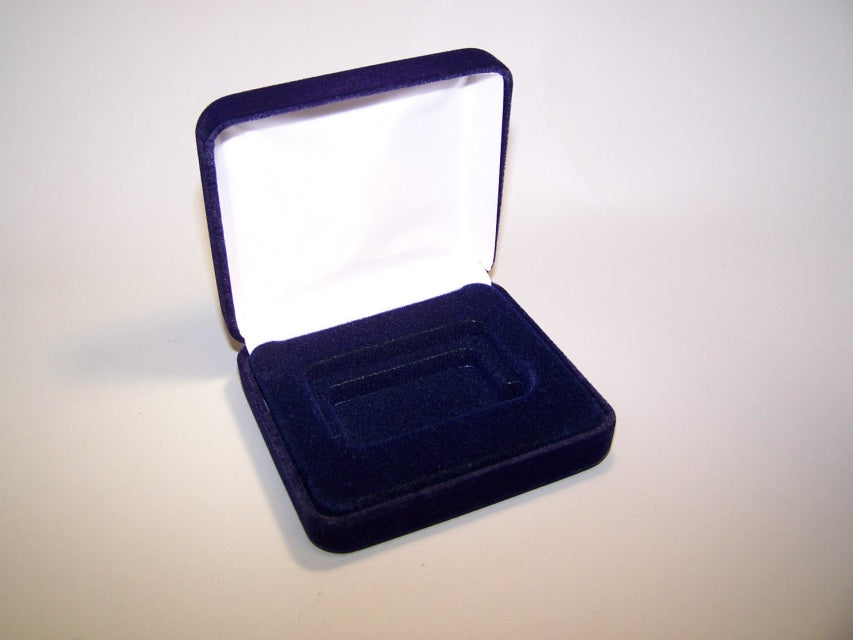 "1ozBAR" Holder - Horizontal (VSB1) Blue Velvet Steel Boxes