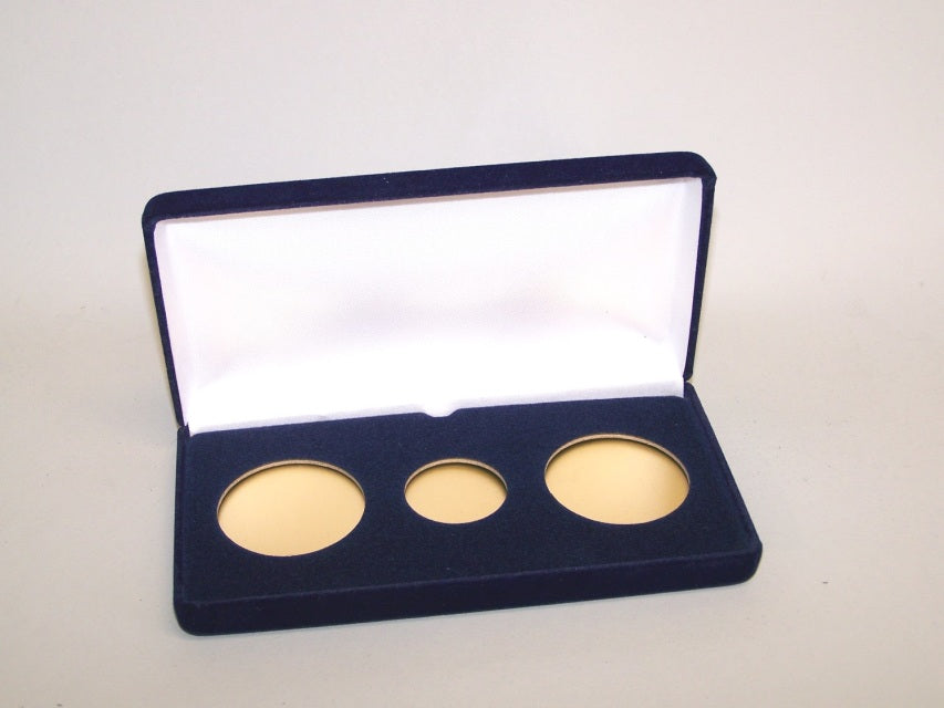 1-A, 2-H (VSB2) Blue Velvet Steel Boxes