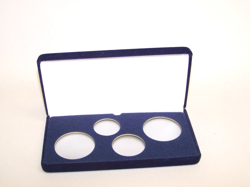 1-A, 1-T, 2-H (VSB2) Blue Velvet Steel Boxes
