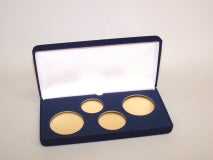 1-A, 1-T, 2-H (VSB2) Blue Velvet Steel Boxes