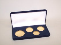 1-A, 2-T, 1-H (VSB2) Blue Velvet Steel Boxes