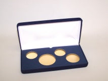 2-A, 1-T, 1-H (VSB2) Blue Velvet Steel Boxes