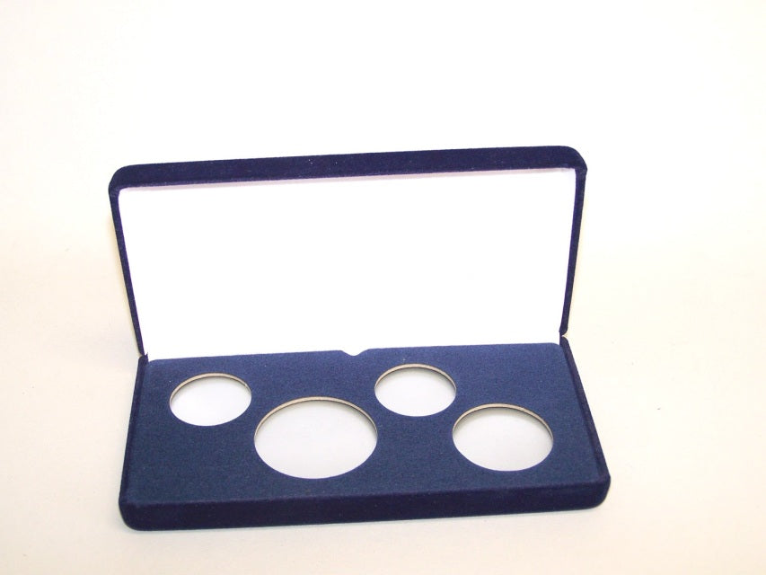 2-A, 1-T, 1-H (VSB2) Blue Velvet Steel Boxes