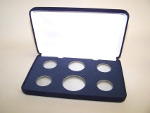 4-A, 1-T, 1-H (VSB4) Blue Velvet Steel Boxes