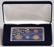 1-US Proof Set (VSB4) Blue Velvet Steel Boxes