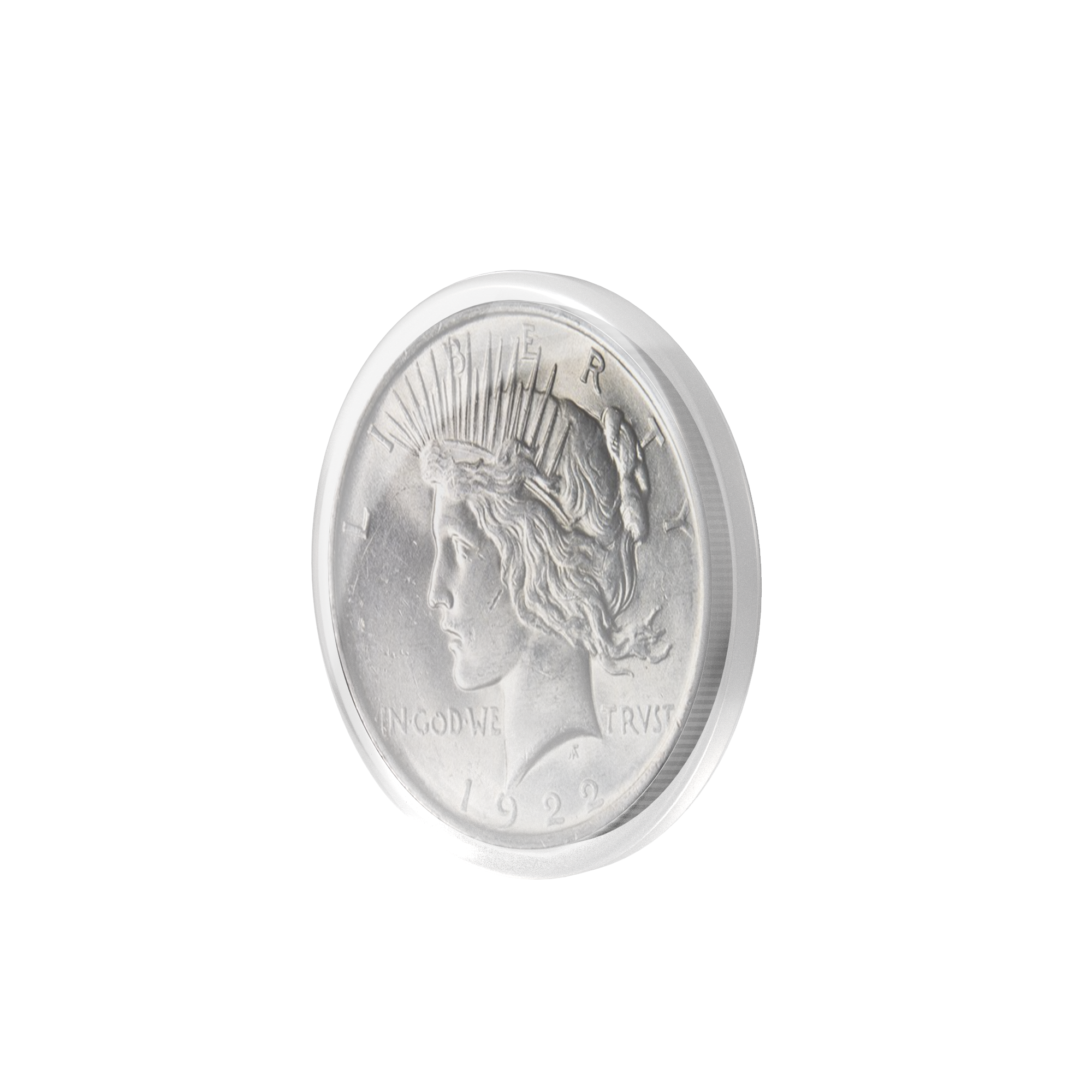 Air-Tite Direct-Fit Coin Capsules – 44mm Inside Diameter, 3-Pack, Clear Acrylic