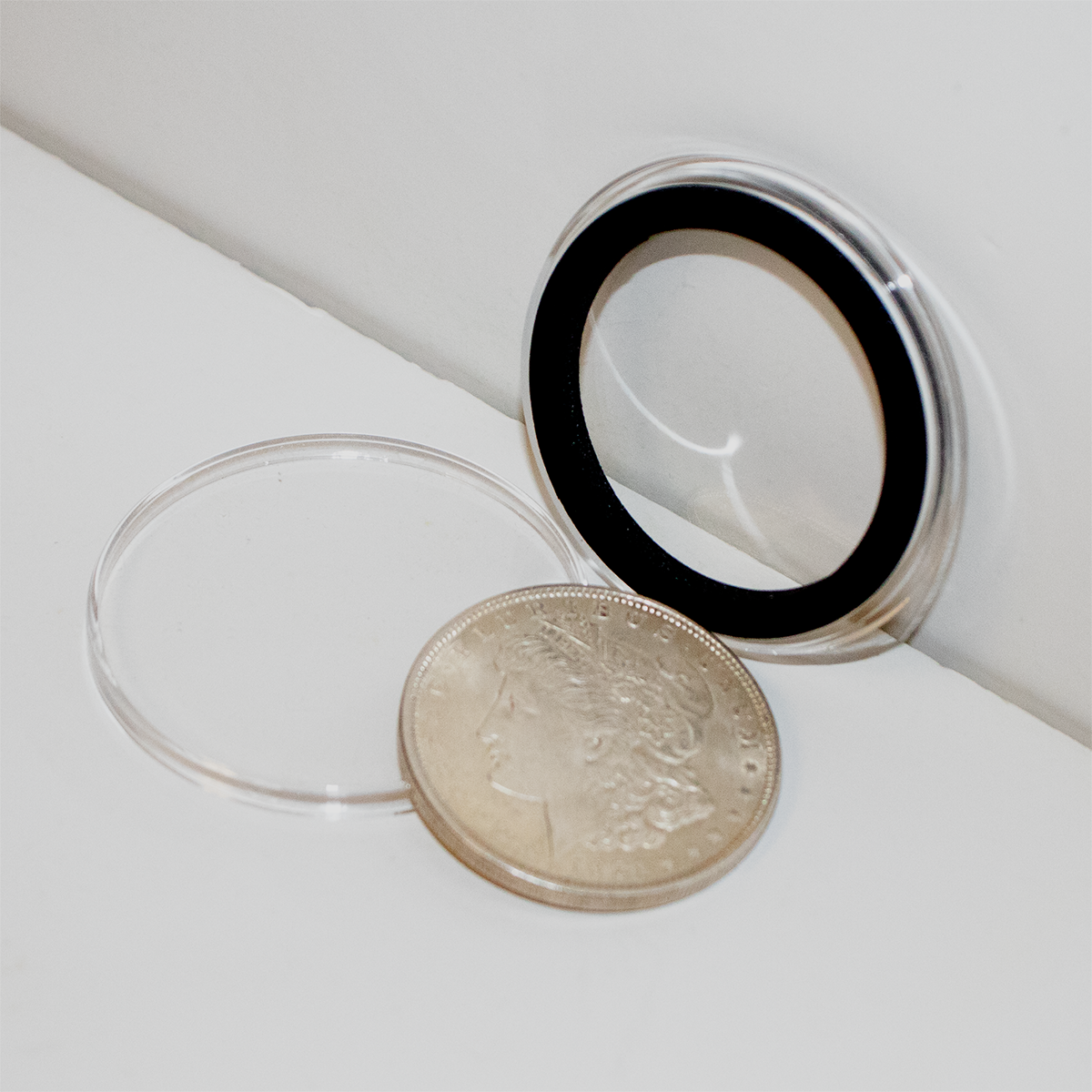 Air-Tite Coin Holder with 38mm Black Ring