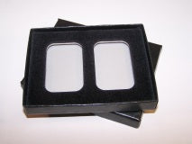 2-BAR (PB2) Black Paper Wrapped Boxes